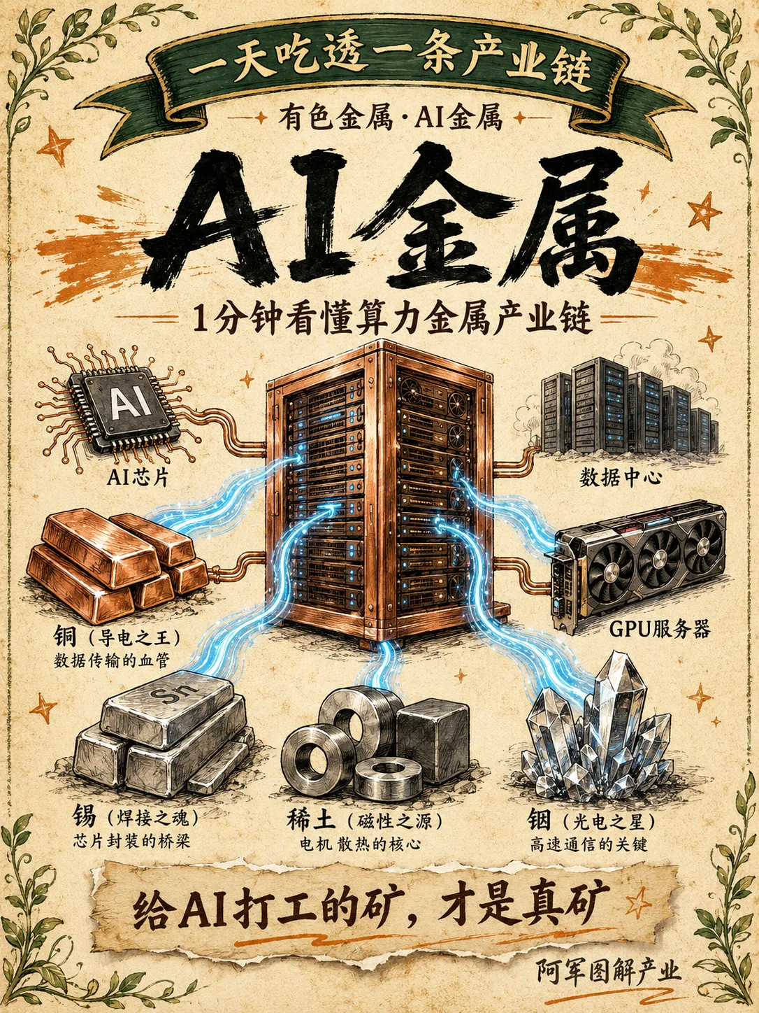 AI 金属产业链图解封面