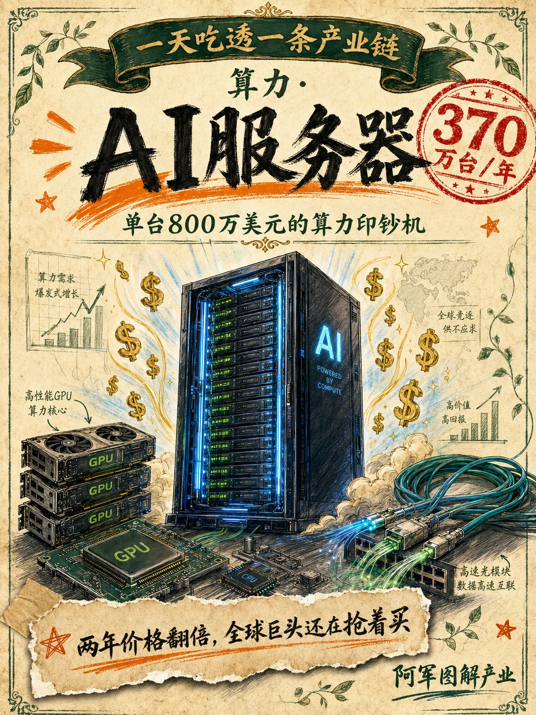 AI 服务器产业链图解封面