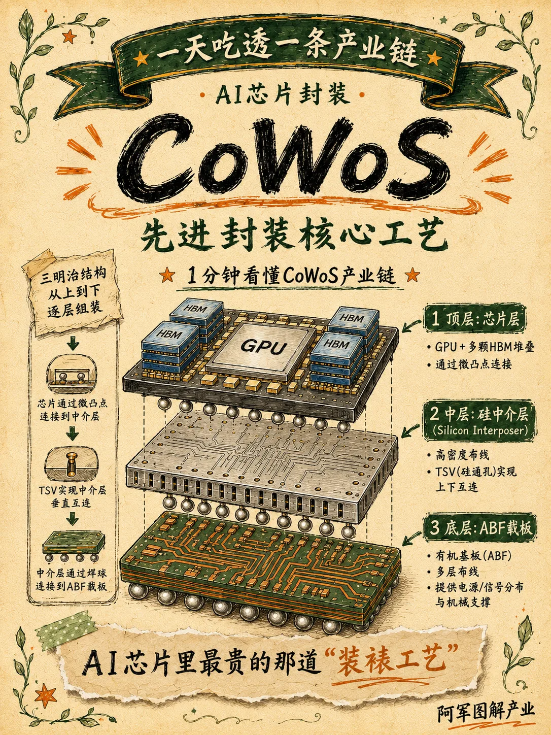 CoWoS 先进封装产业链图解封面