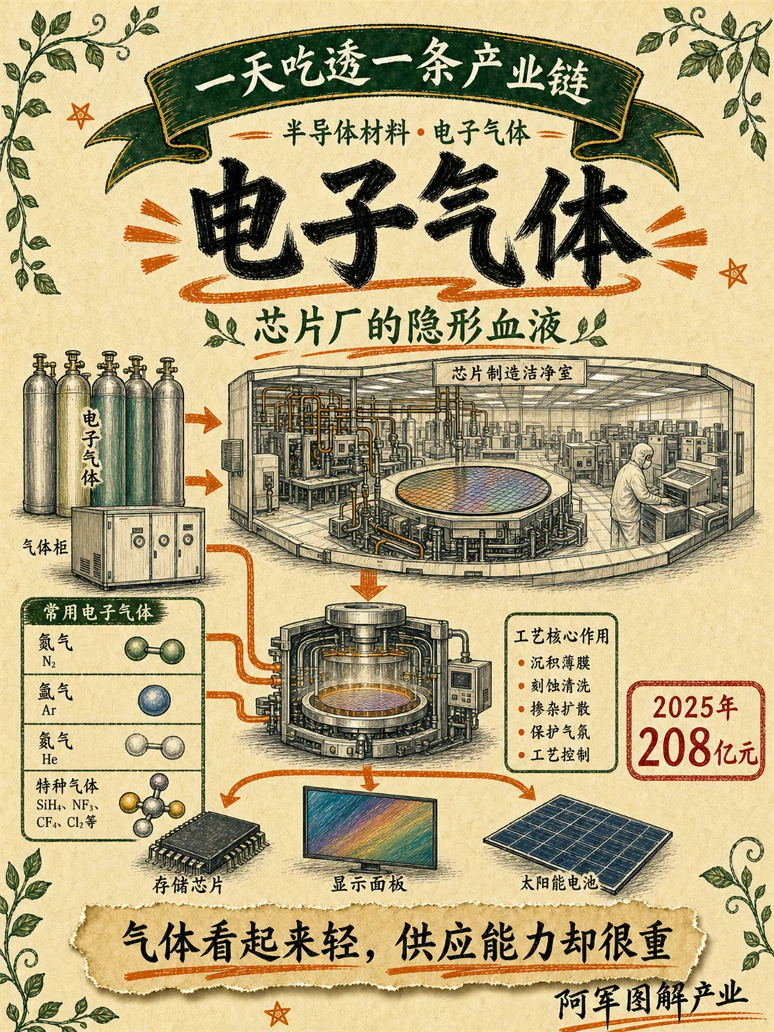 电子特气产业链图解封面