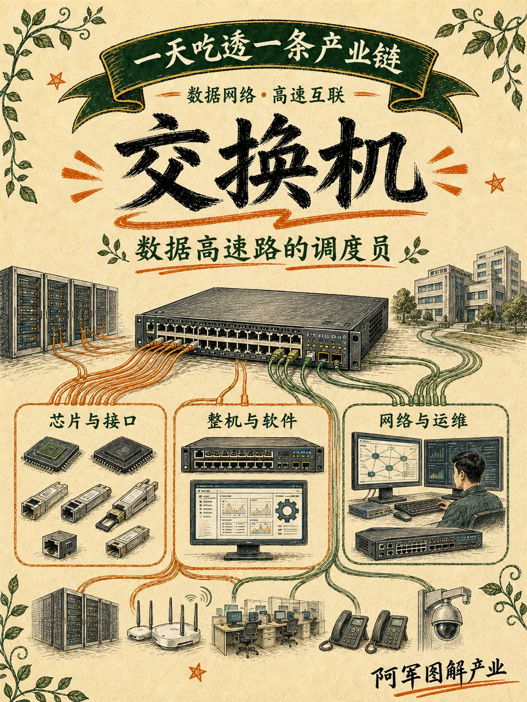 以太网交换机产业链图解封面