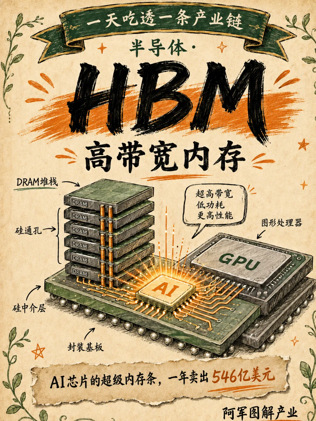 HBM 高带宽内存产业链图解封面