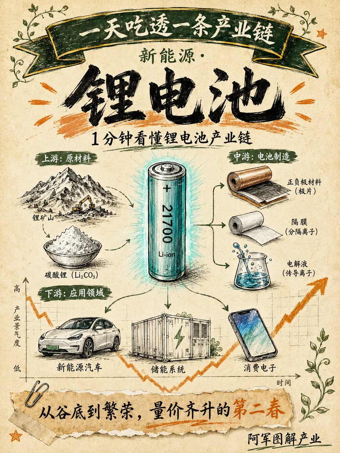 锂电池产业链图解封面