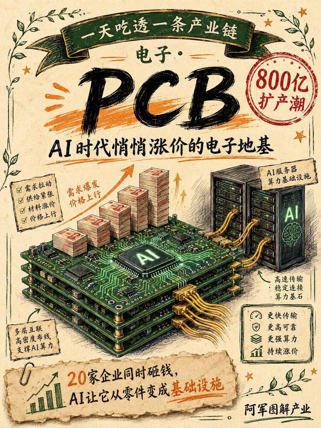PCB 印制电路板产业链图解封面