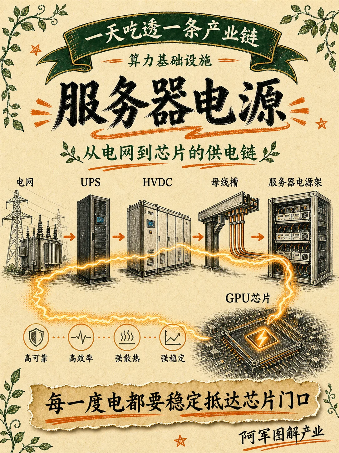 算力电源产业链图解封面
