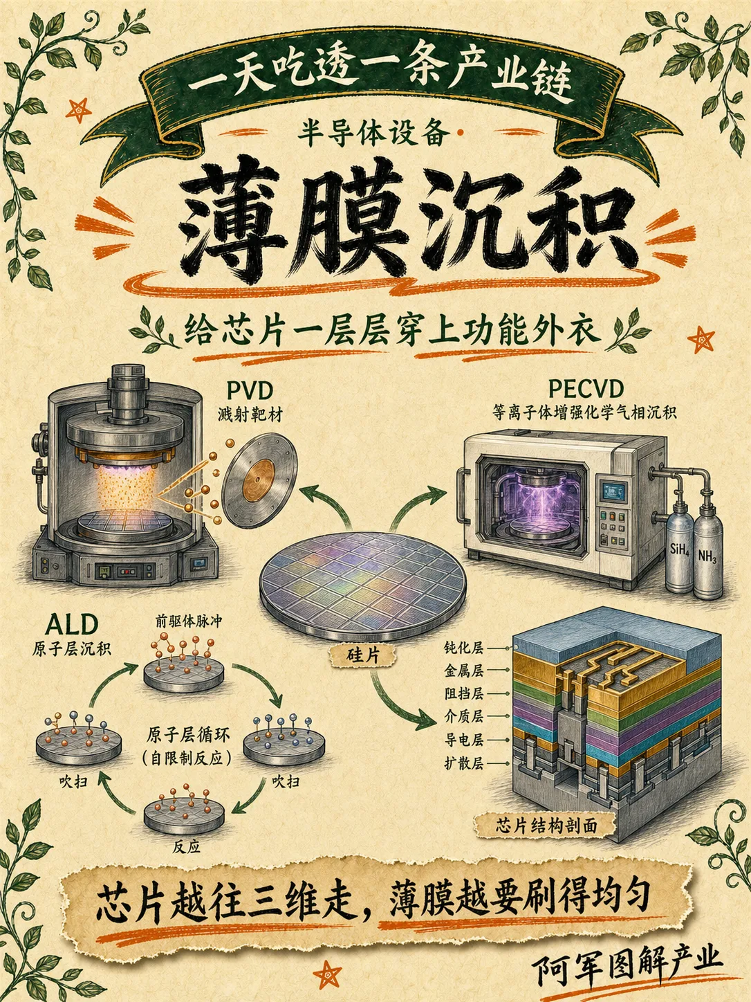 薄膜沉积产业链图解封面