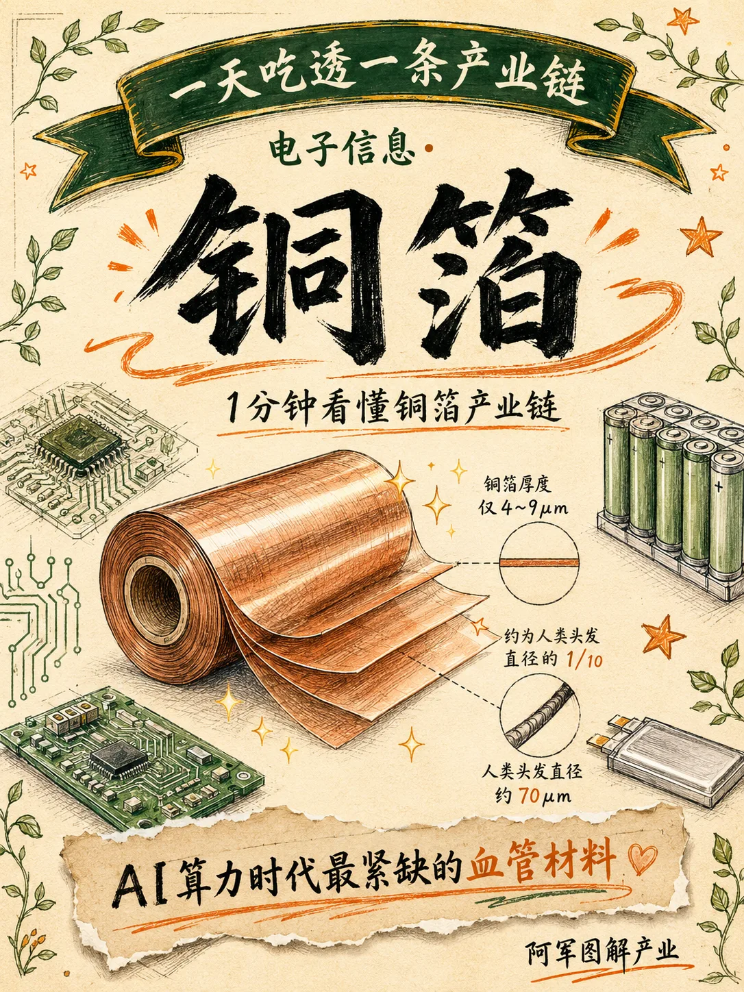 铜箔产业链图解封面