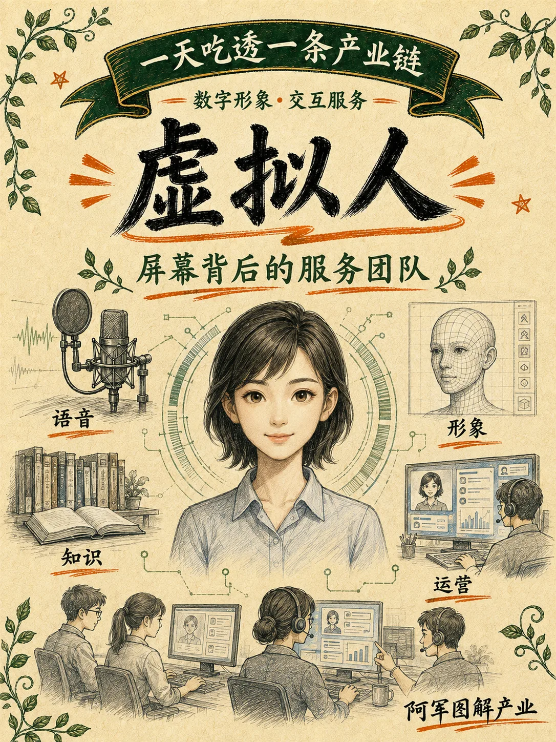 虚拟人产业链图解封面