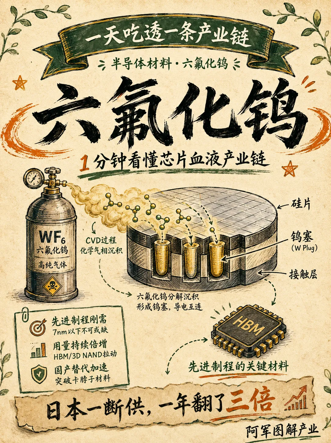 六氟化钨产业链图解封面